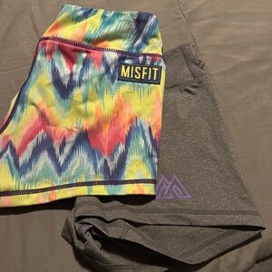 2 pair of misfit shorts